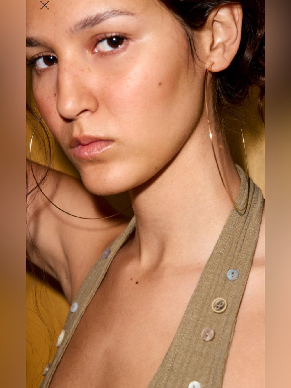 ZARA-MAXI HOOP Discontinued Gold Over High Quality Stainless Steel Earrings